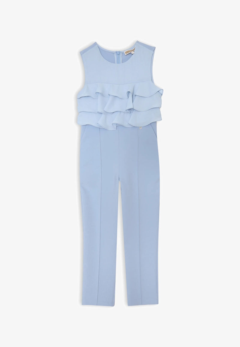 Kocca light blue ruffle jumpsuit - Spring-Summer 2025 - HEAVENLY | CammarataMode