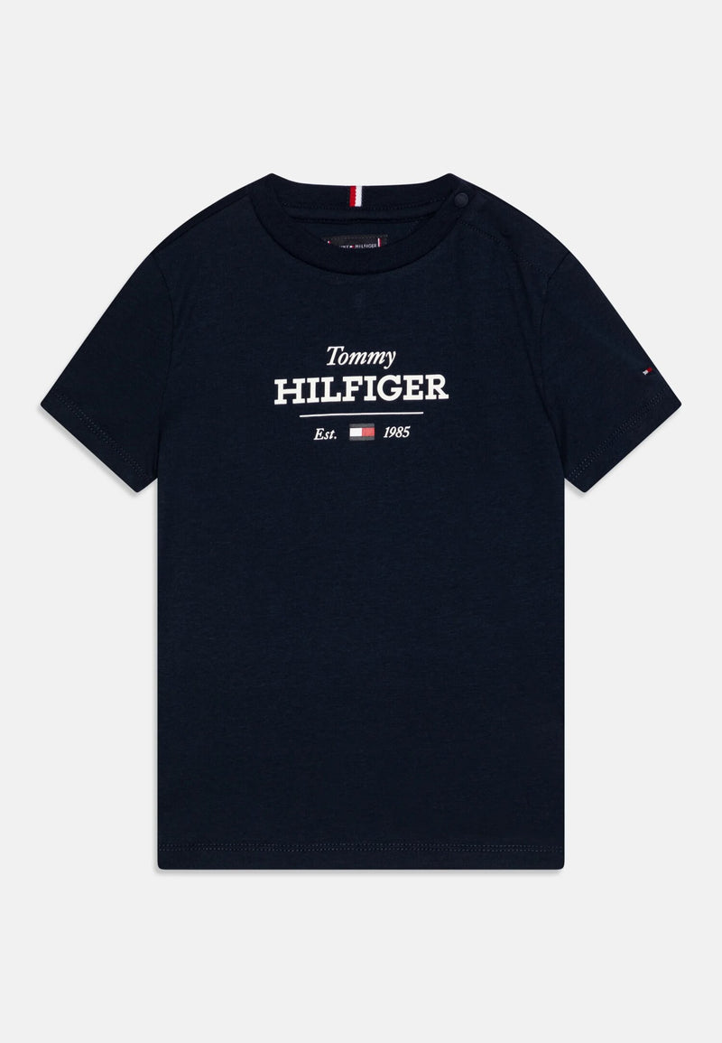 T-shirt Tommy Hilfiger Blu Scuro Maniche Corte Bambino - BLU | CammarataMode