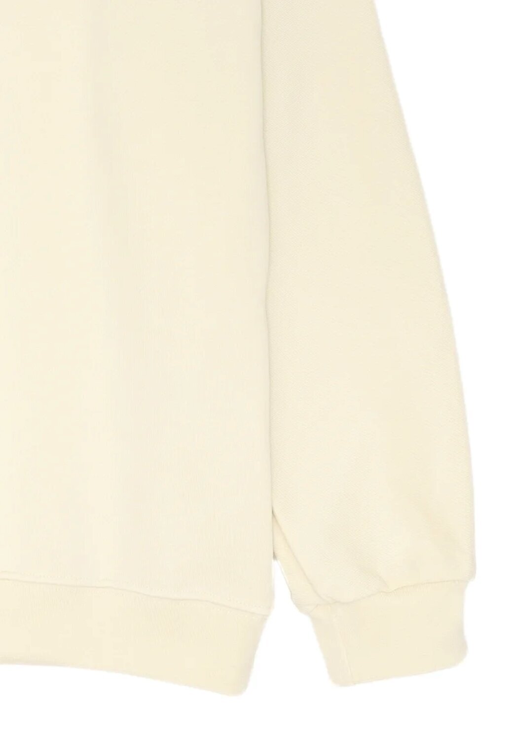 Disclaimer felpa bambino off white cotone inverno logo