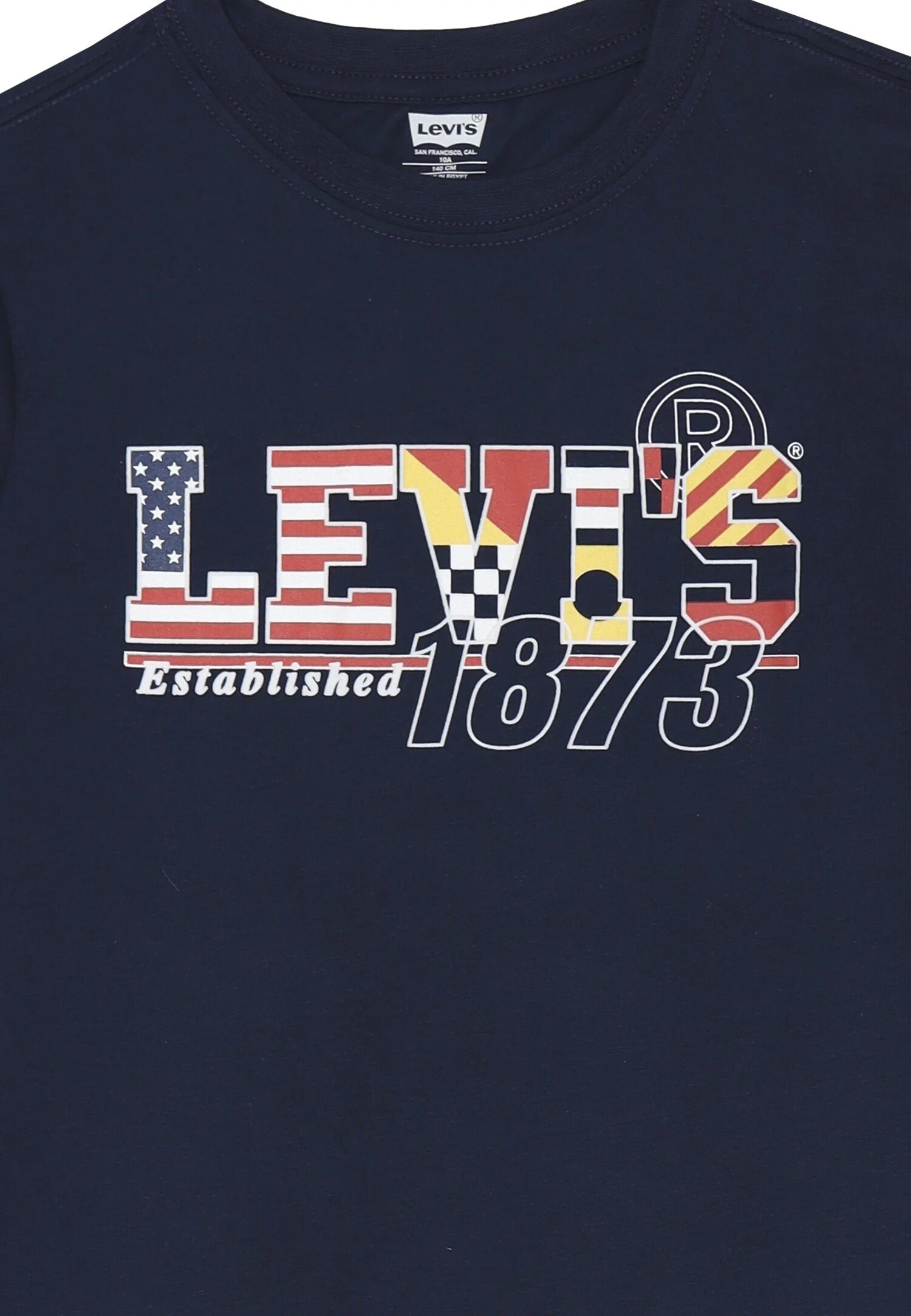 Levi's T-Shirt Blue Kids Junior Short Sleeve Logo 1873 | CammarataMode