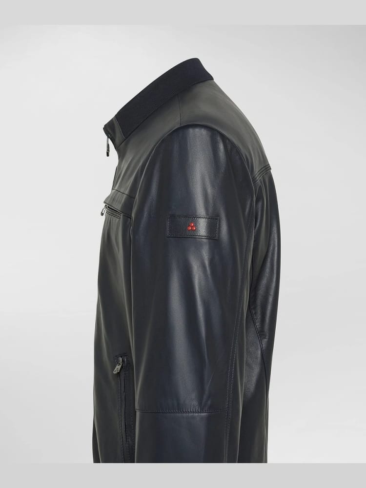 Peuterey giubbotto blu navy uomo logo sul braccio