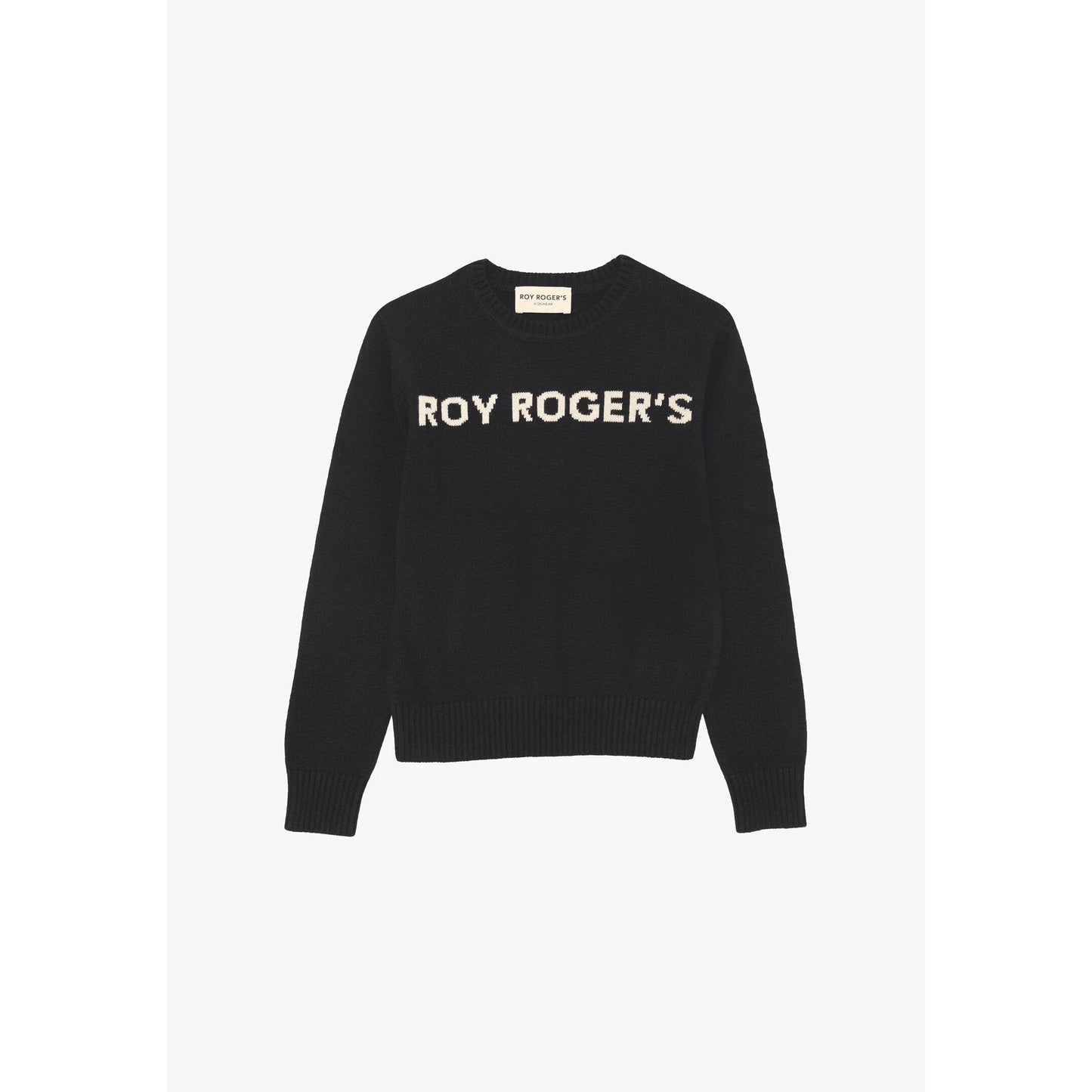 Roy Rogers Maglione Bambina Logo Ricamato - Nero (2-16 Anni)