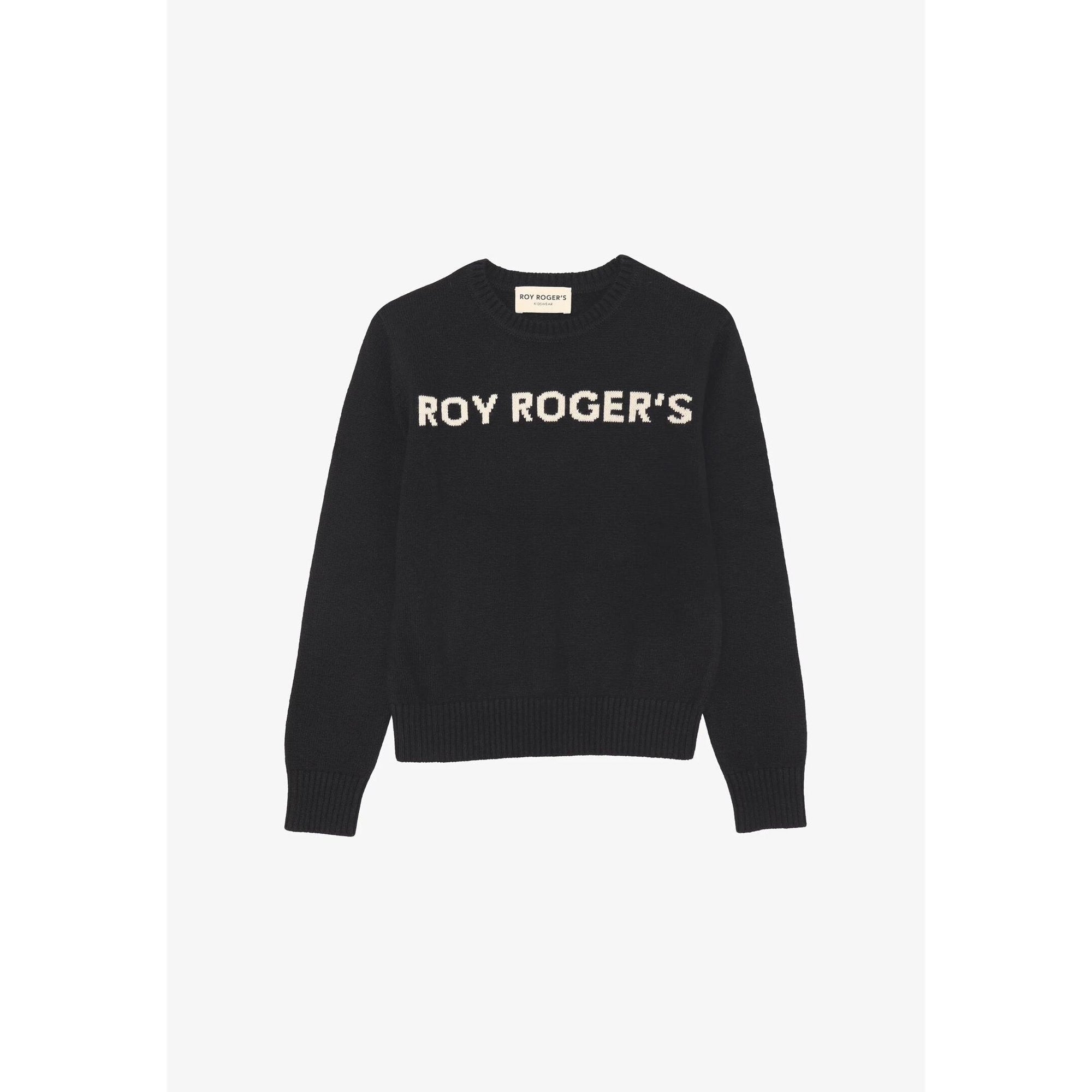 Roy Rogers Maglione Bambina Logo Ricamato - Nero (2-16 Anni)