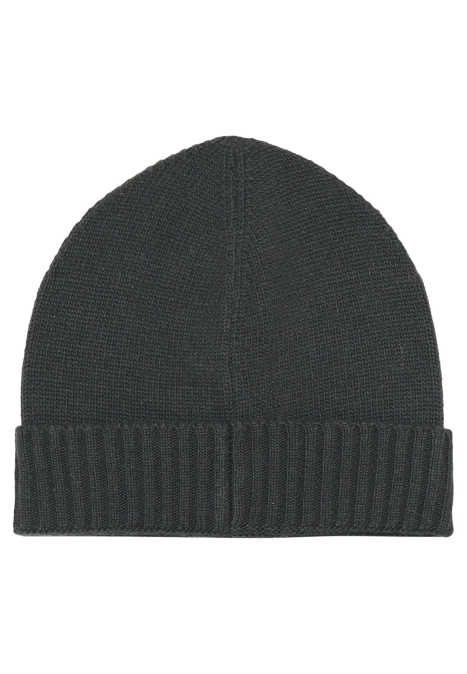 Peuterey berretto bambino verde scuro in lana e cashmere con logo