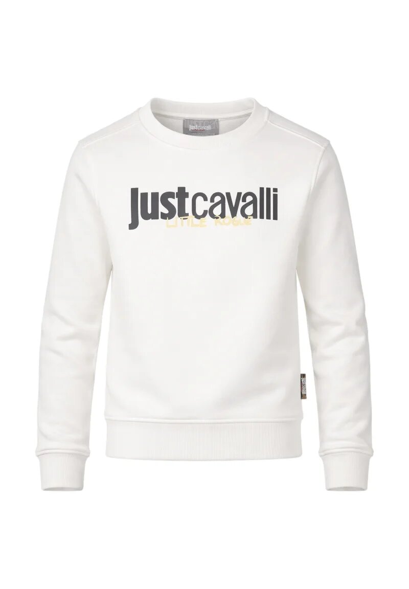 Just Cavalli Tuta Bianca Logo Centrale Bambina Girocollo - JGP26011CF_