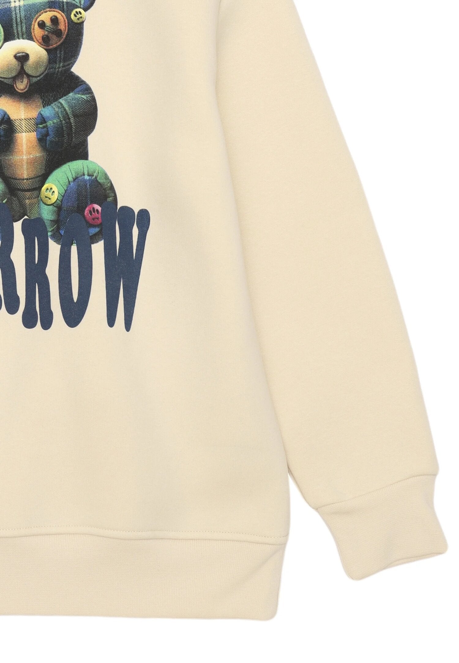 Barrow Felpa Panna Bambino In Cotone Con Cappuccio | Passeggio AI25 | CammarataMode