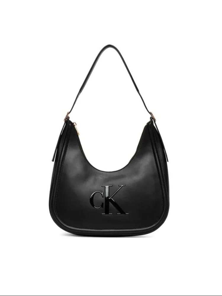 Calvin Klein borsa nera donna maxi logo | Misure: 33 x 33.5 x 12 cm