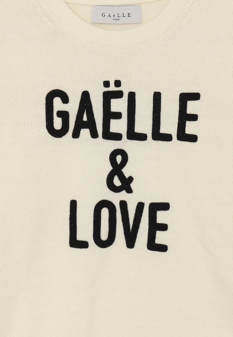 Gaelle Paris Maglioncino Panna Bambina In Lana Girocollo | Invernale AI25 | CammarataMode