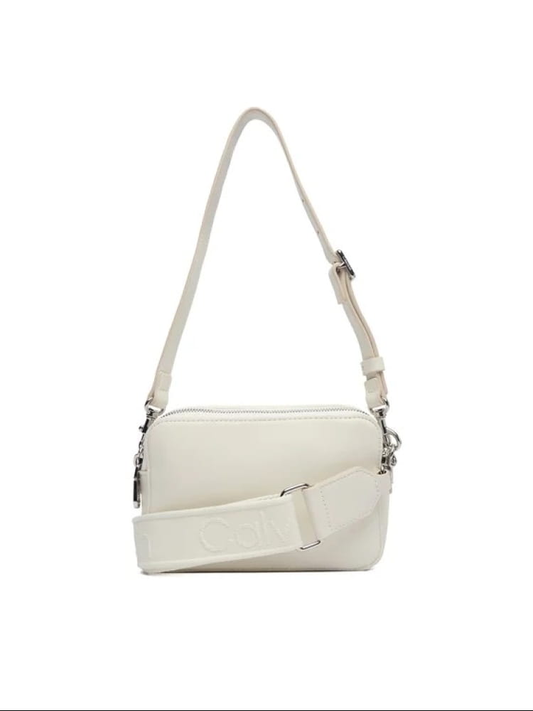 Calvin Klein borsa crema donna micro logo | Misure: 18 x 12 x 5 cm