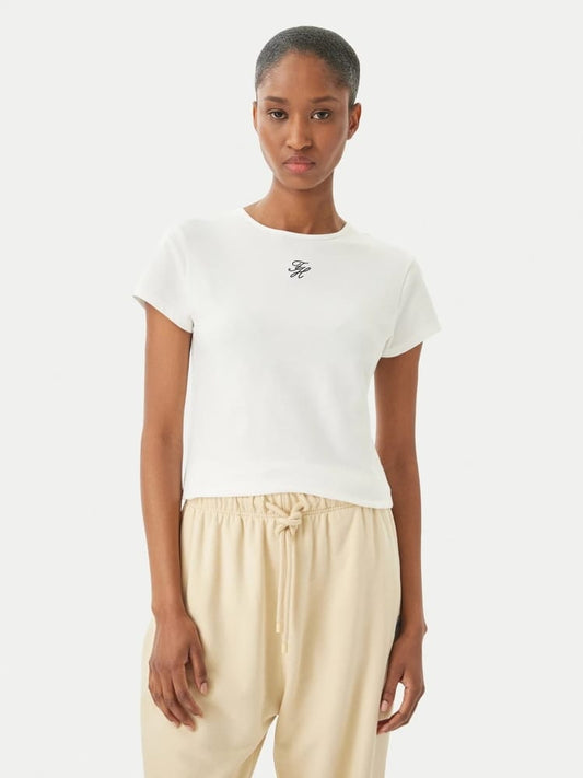 Tommy Hilfiger tshirt bianca donna mini logo