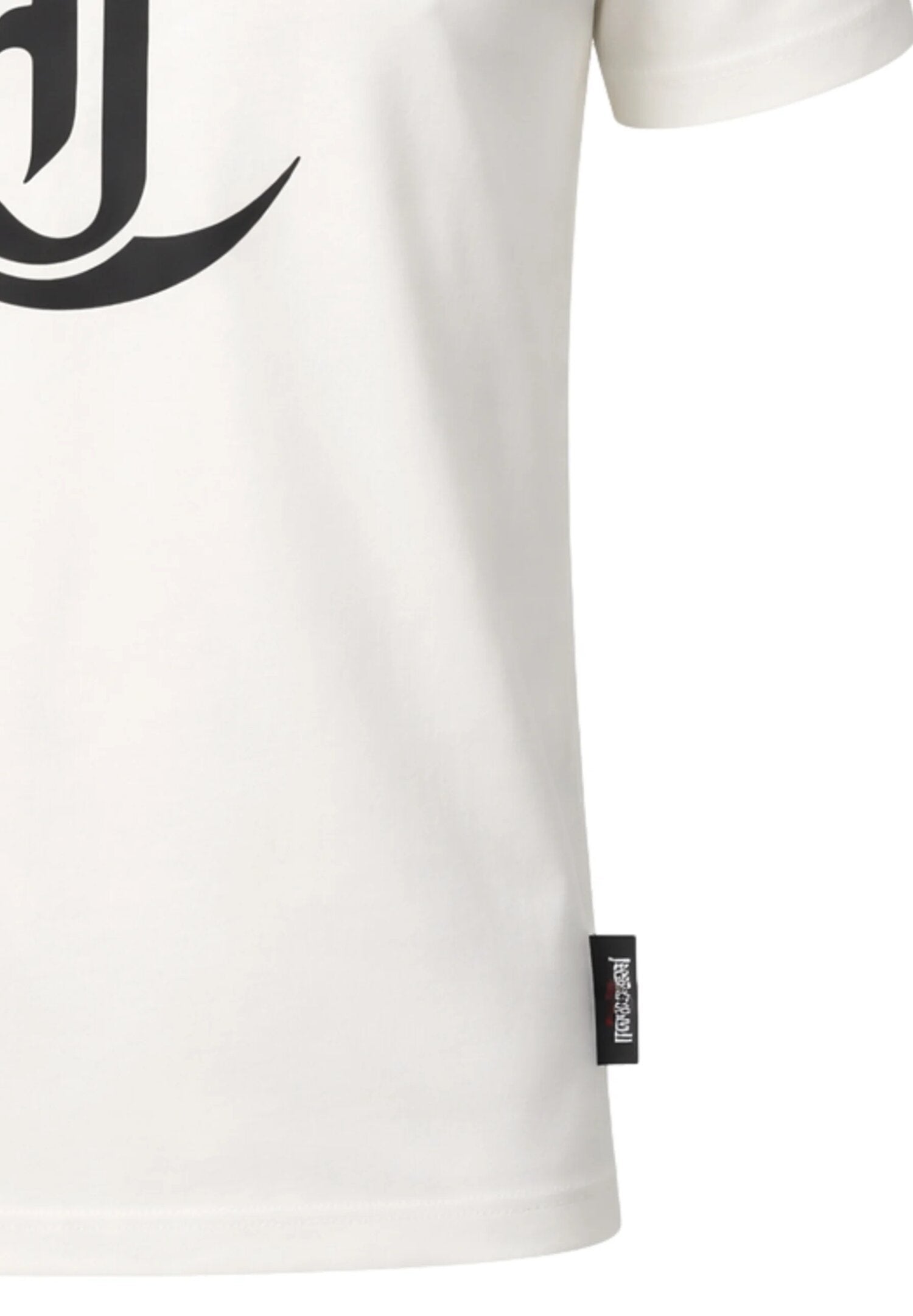 Just Cavalli t-Shirt Bianca Stampa Nera Jc Davanti Bambino JBP26014TS_