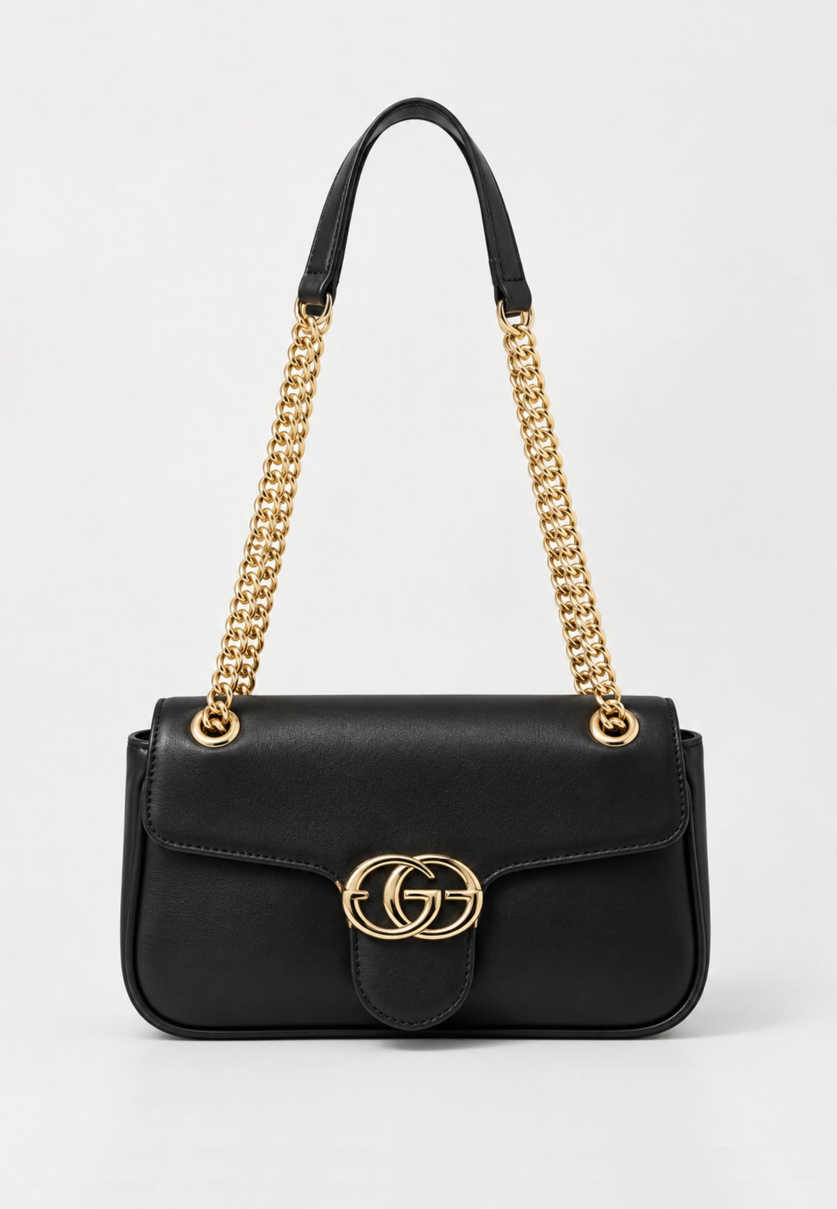 Gabriella Gucci BORSA NERA CON LOGO CENTRALE DORATO Bambine e ragazze GGBV-SIV-BLK.NE_