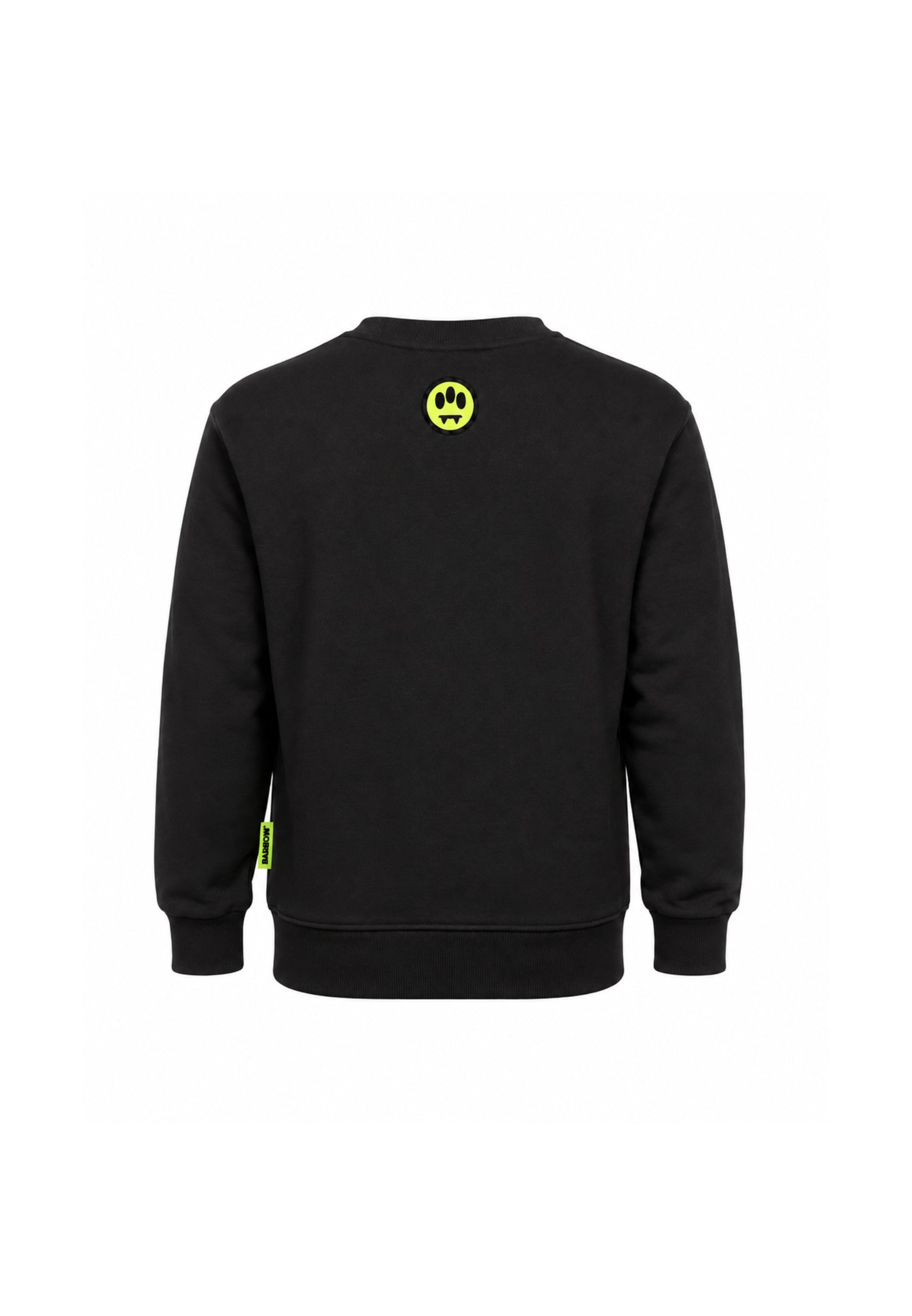 BARROW FELPA nera GIROCOLLO CON LOGO CENTRALE E MINI TEDDY Bambini e ragazzi F6BKJUSW032.NE_