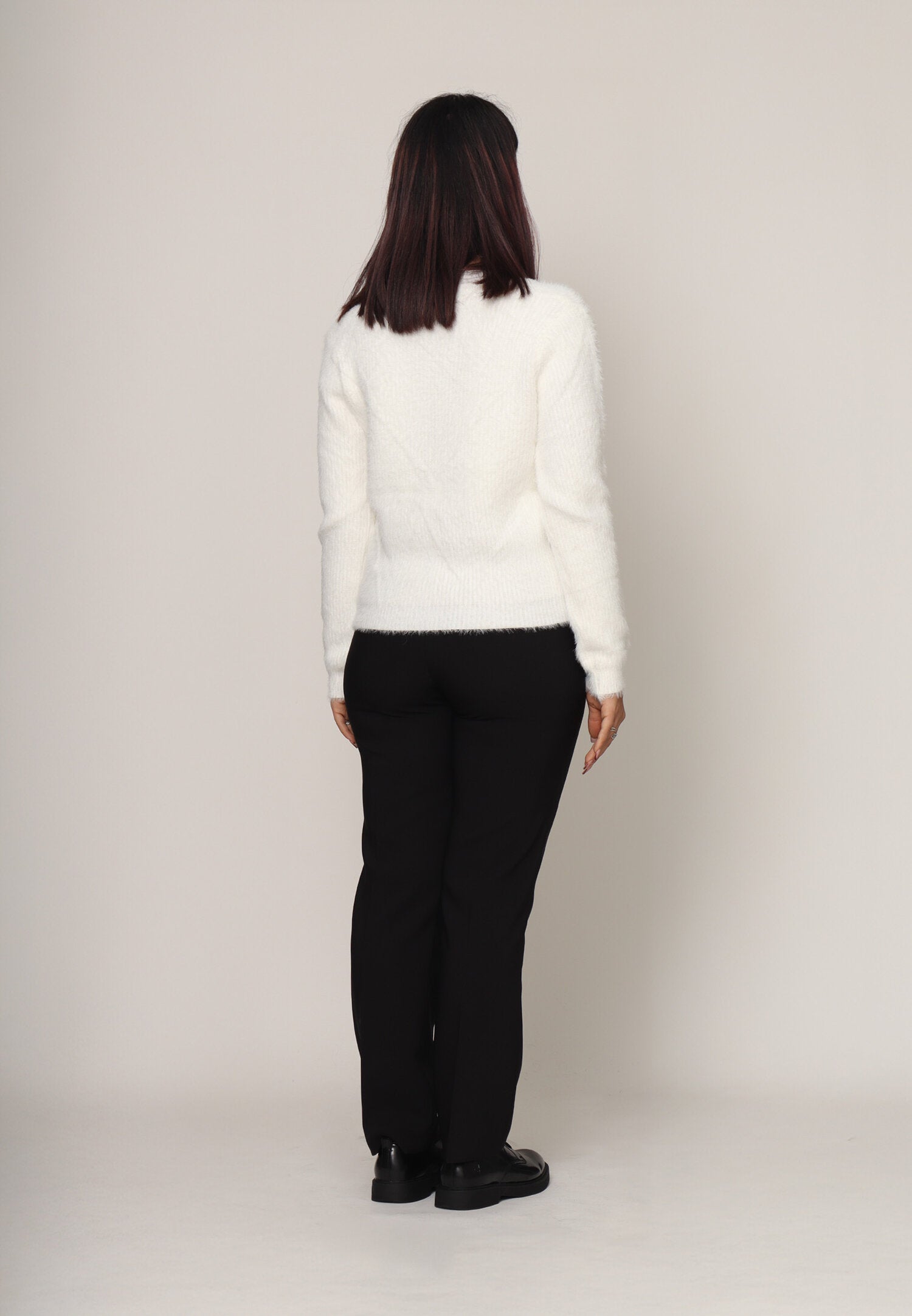 Monte Cervino Cardigan Lana Panna Donna In Lana Con Bottoni Elegante AI25