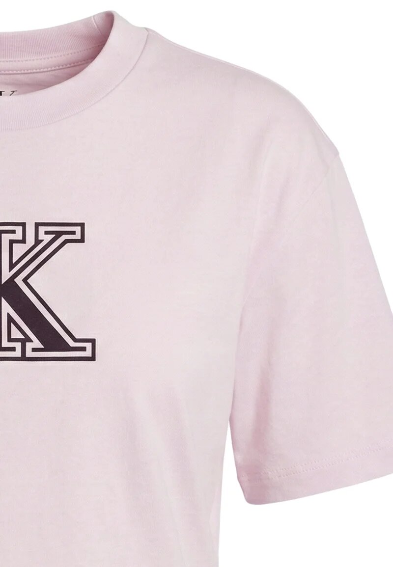 Calvin Klein Tshirt Rosa Bambina Girocollo Passeggio In Cotone IG0IG03062TN9_