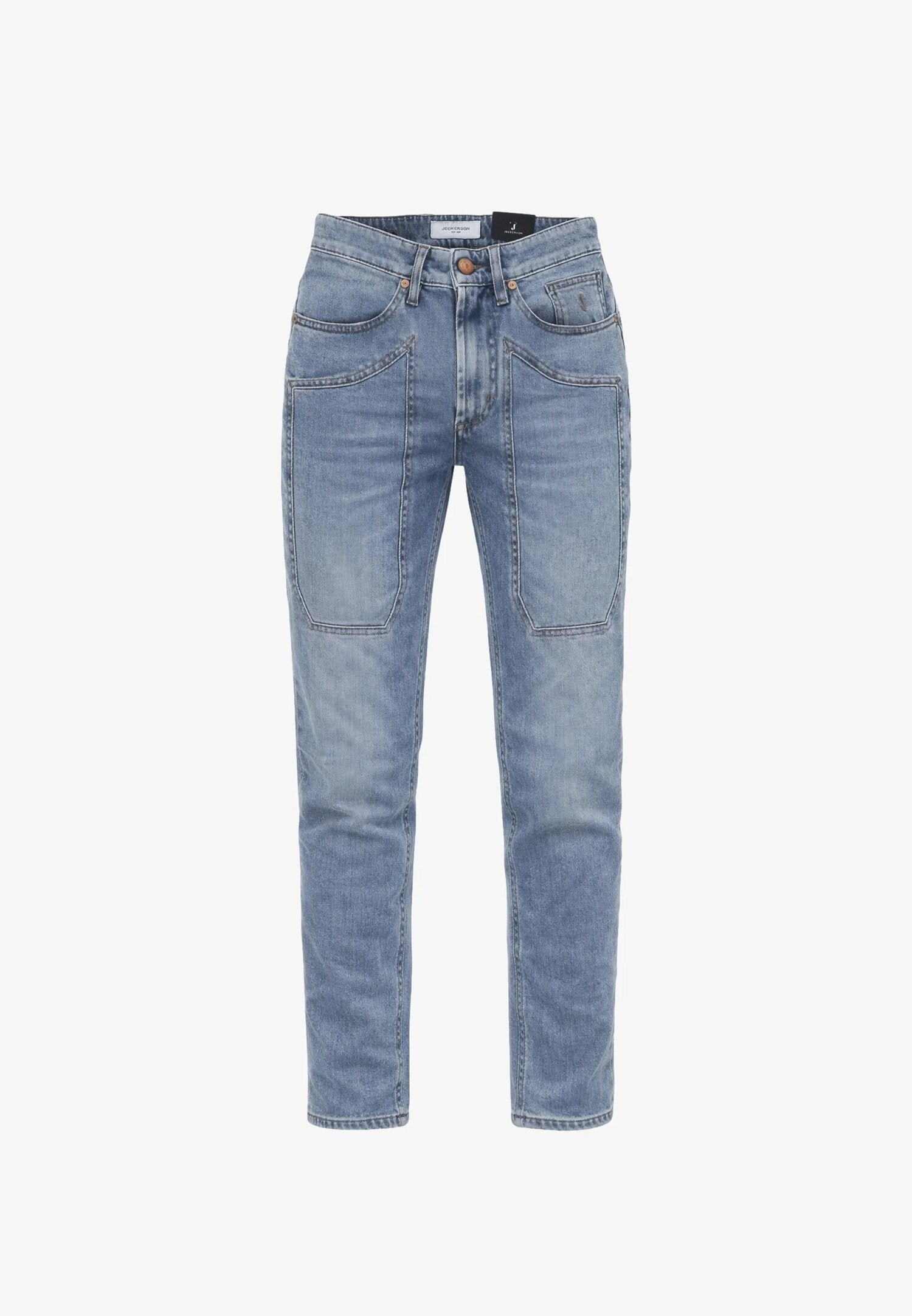 Jeckerson Jeans Cinque Tasche Slim Con Toppa Uomo DNDTFDENI043_