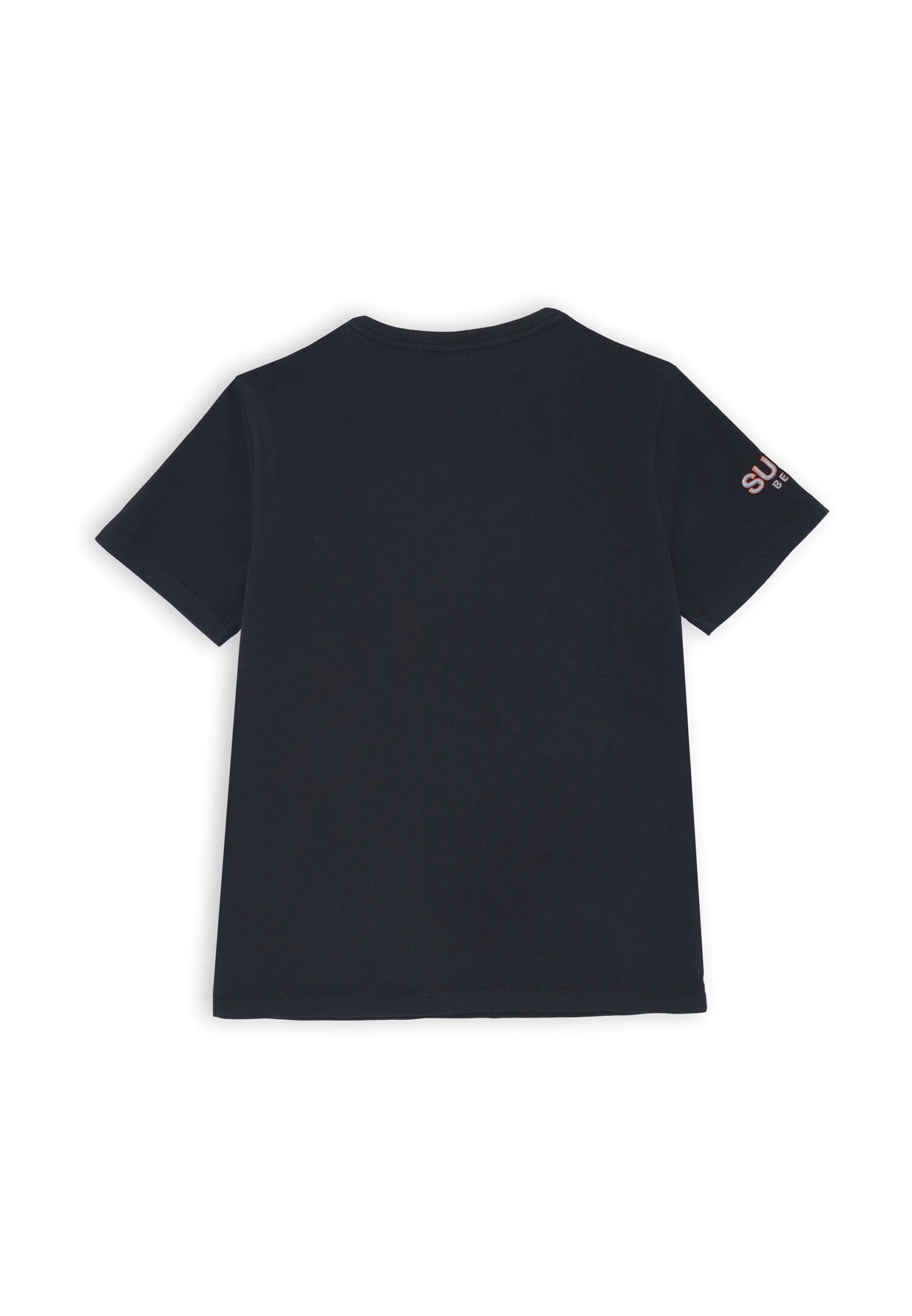 T-shirt blu bambino Sun68 manica corta logo discreto cotone estivo | CammarataMode