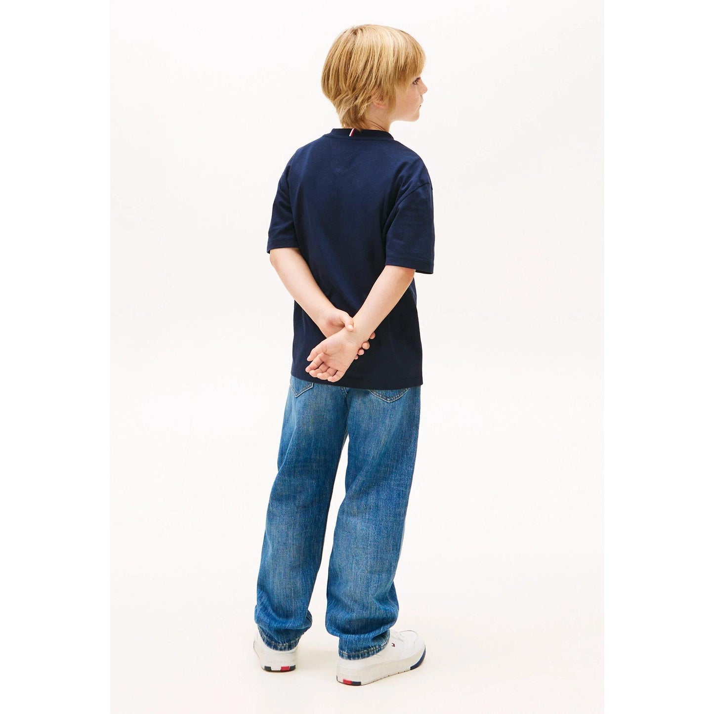 Tommy Hilfiger Tshirt Blu Bambino Girocollo | Quotidiano In Cotone KB0KB10340C1
