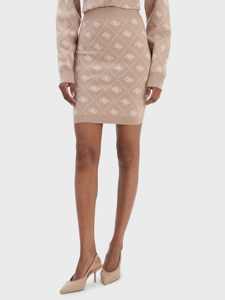 Guess gonna beige donna logo all over