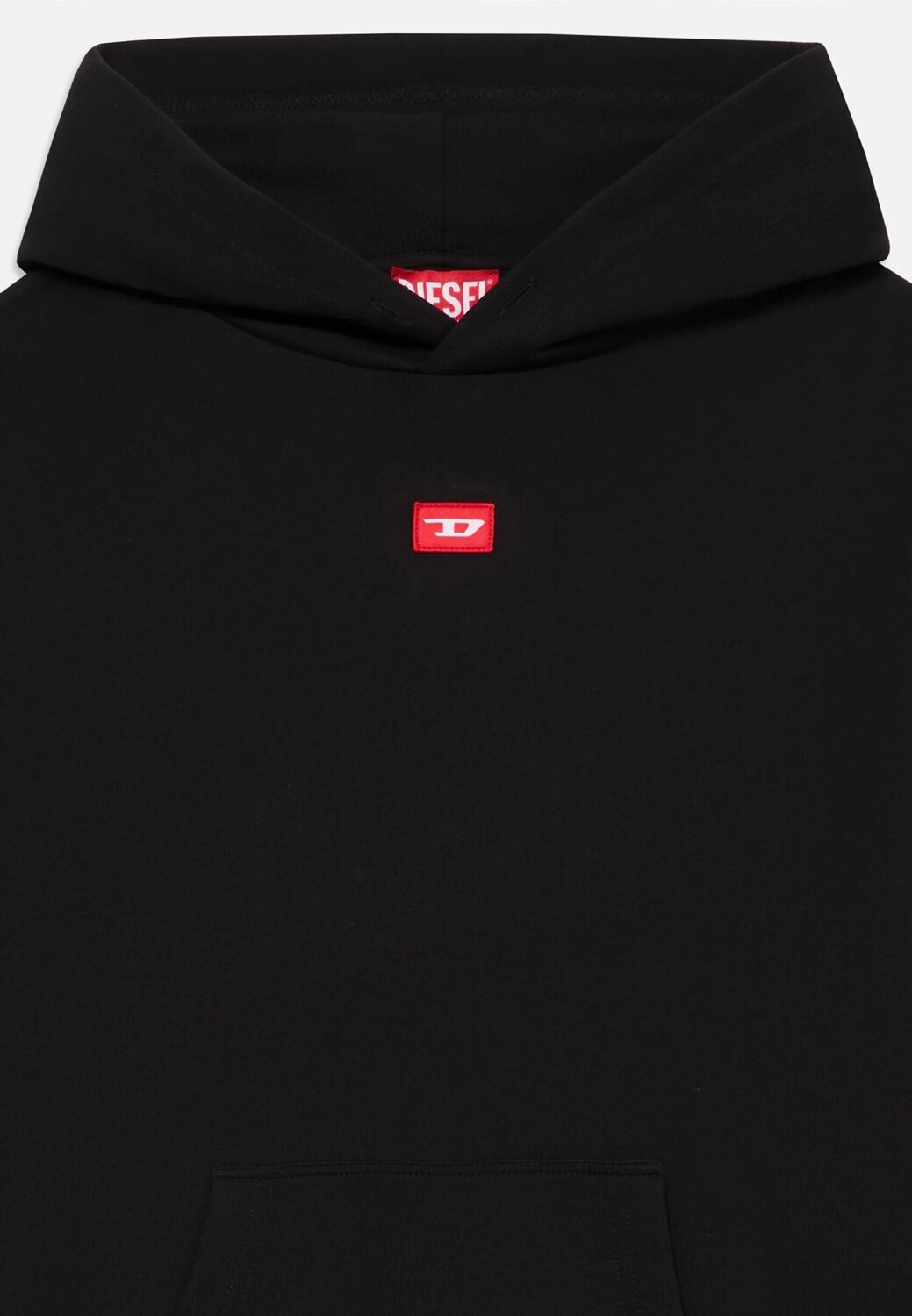 Diesel felpa bambino ragazzo nera con cappuccio cotone 8-16 anni