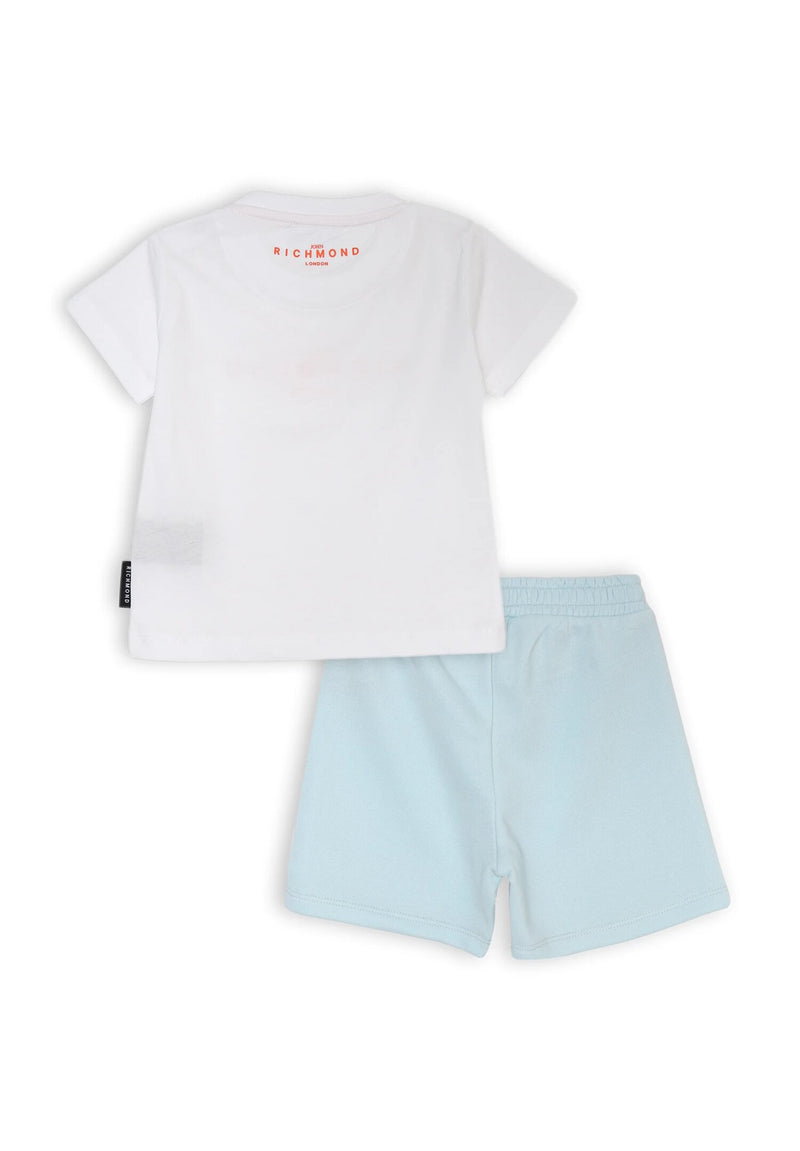 John Richmond baby boy white and blue complete set 6-36 months - SKY BLUE | CammarataMode