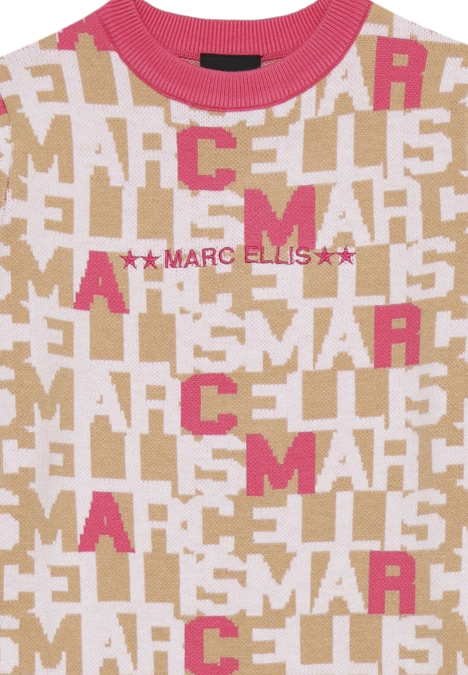 Marc Ellis Abito Rosa Bambina In Viscosa Girocollo Invernale AI25