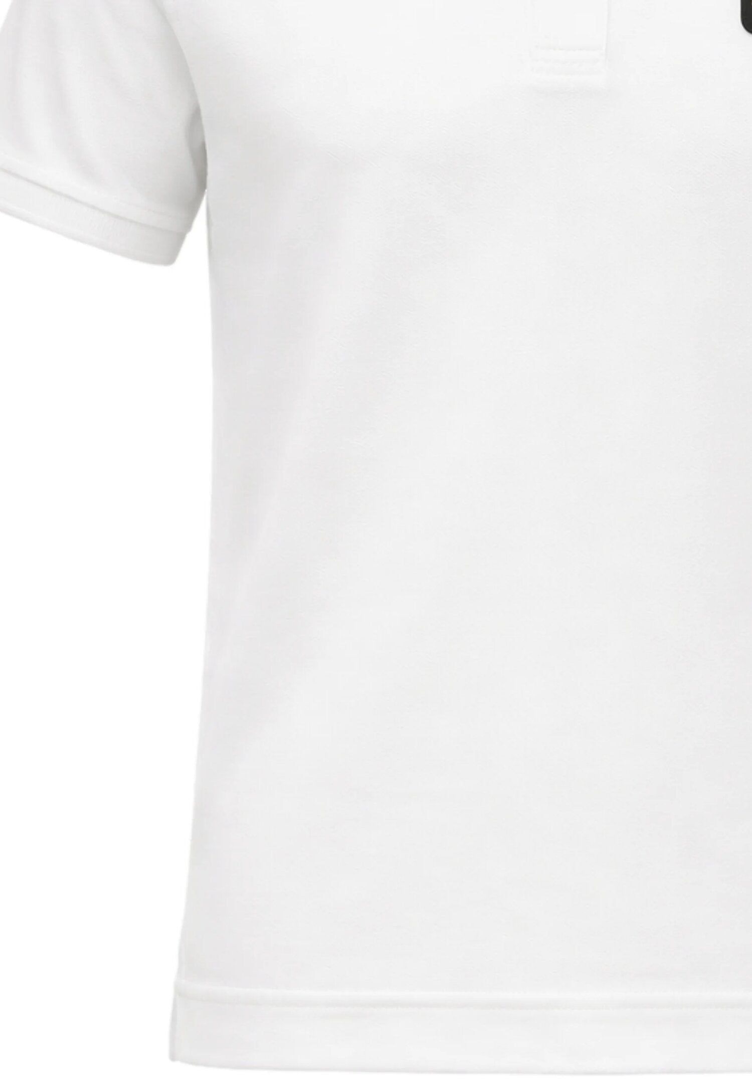 Refrigiwear Polo Bianca Logo Patch Bambino Maniche Corte - R1523TS26_