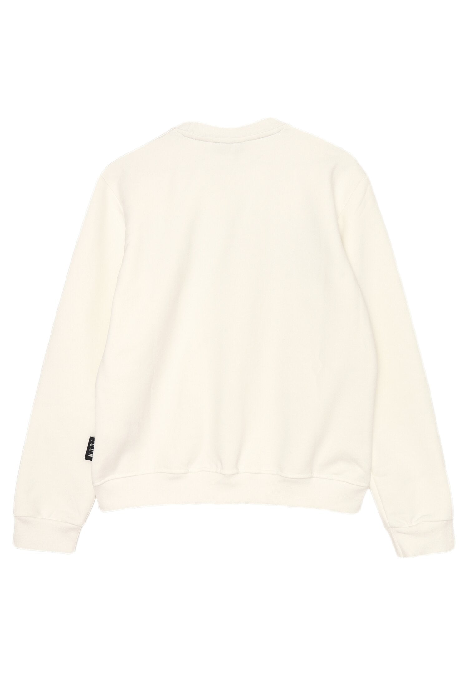 Icon Felpa Bianco Bambino In Cotone Girocollo Passeggio AI25