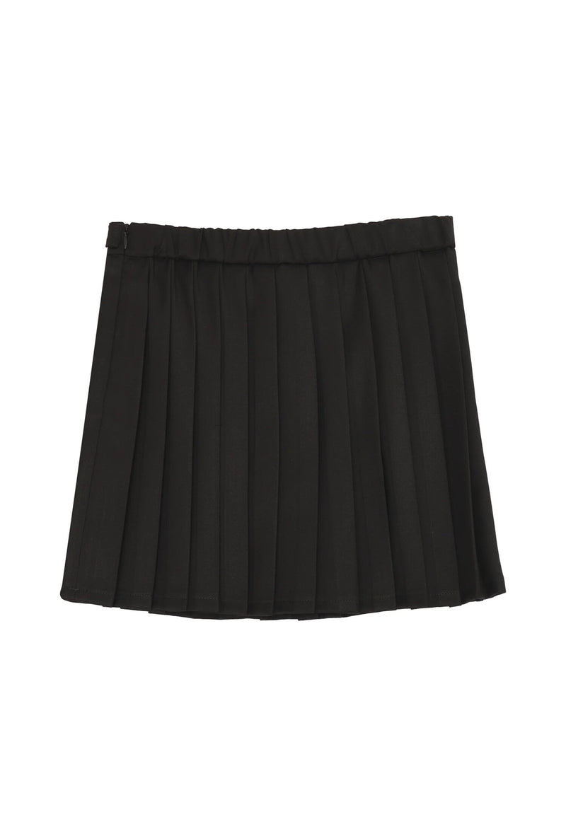 Kocca gonna nera bambina e ragazza plissé elegante corta - NERO | CammarataMode