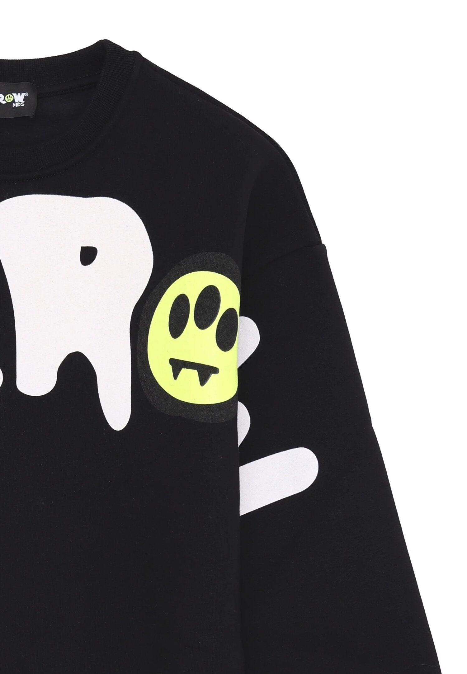 Barrow Felpa Nera Bambino In Cotone Girocollo Uso Quotidiano AI25