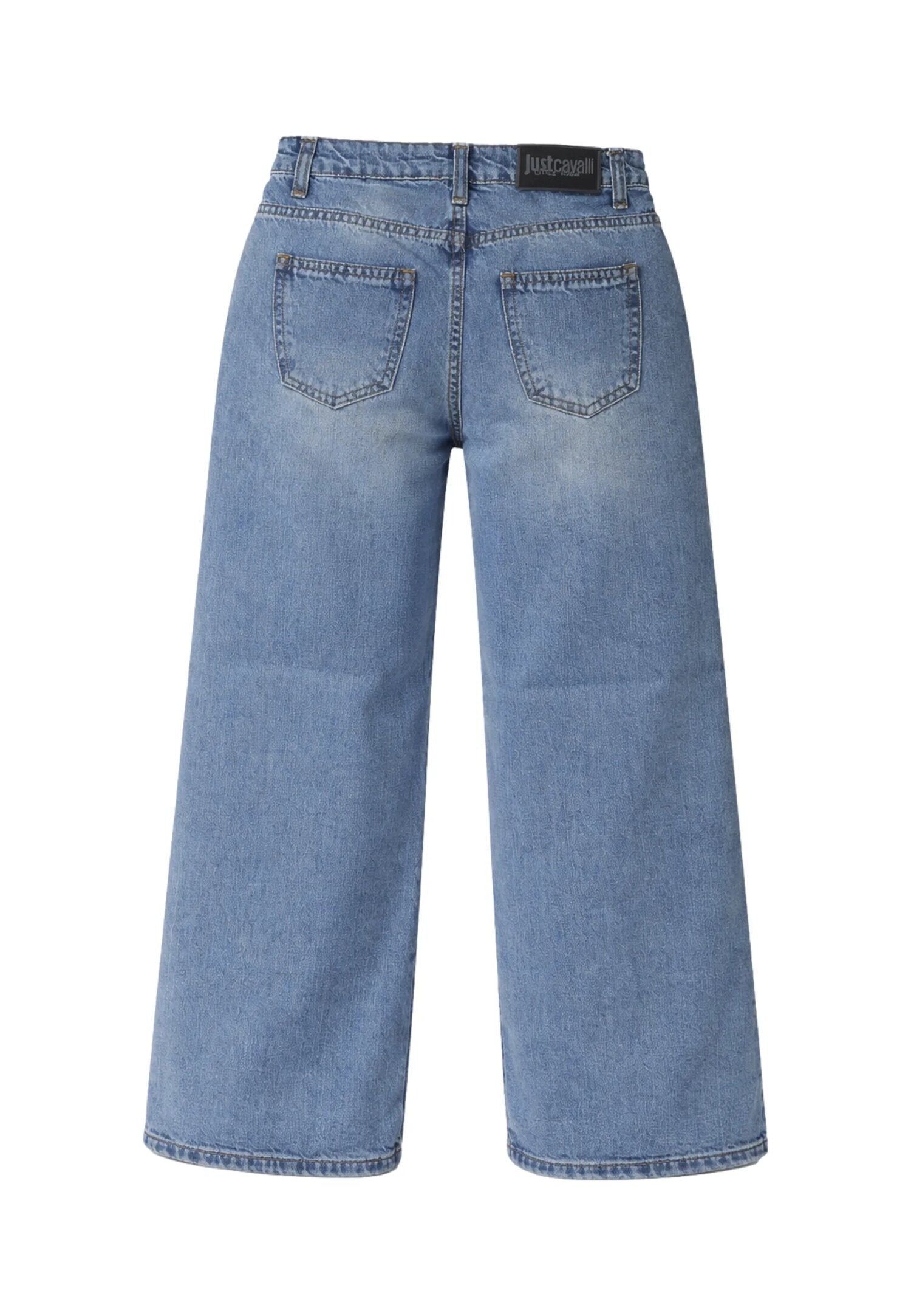 Just Cavalli Jeans Denim Chiaro Largo Con Bandana Bambina JGP26188JE_