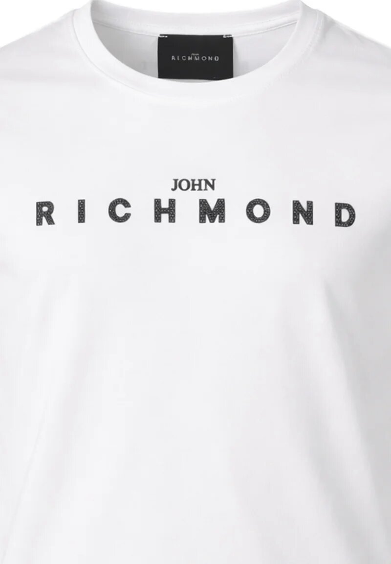 John Richmond Tshirt Bianca con Logo Centrale Nero Bambino RBP26008TS_
