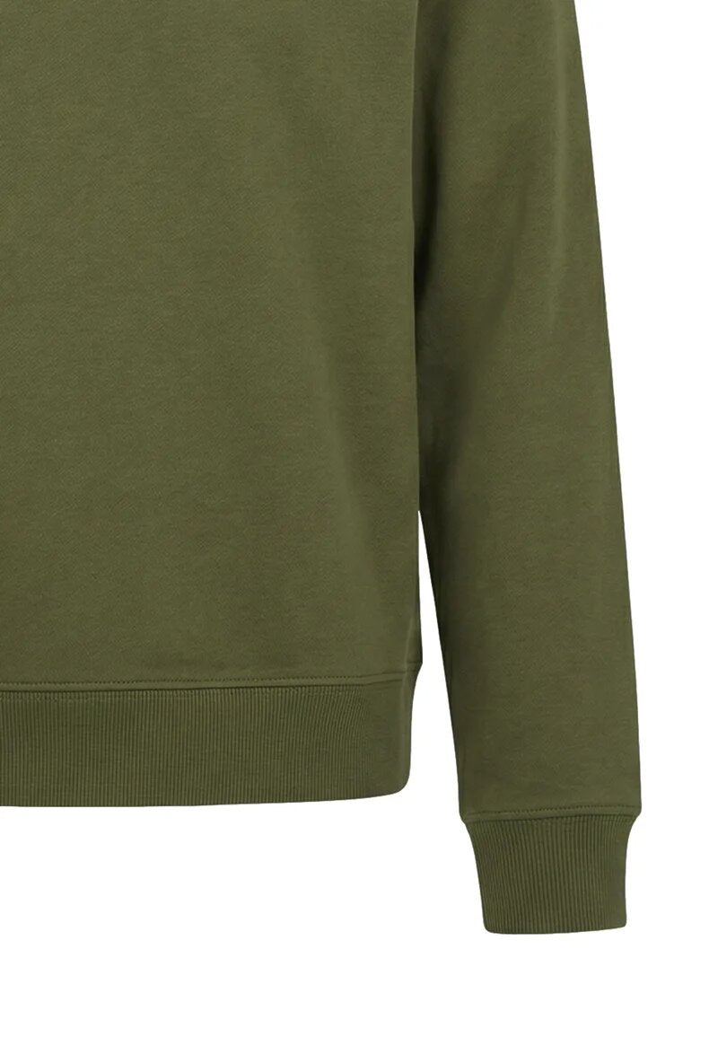 Calvin Klein Felpa Verde Bambino Con Cappuccio Sportivo In Cotone IU0IU00679L