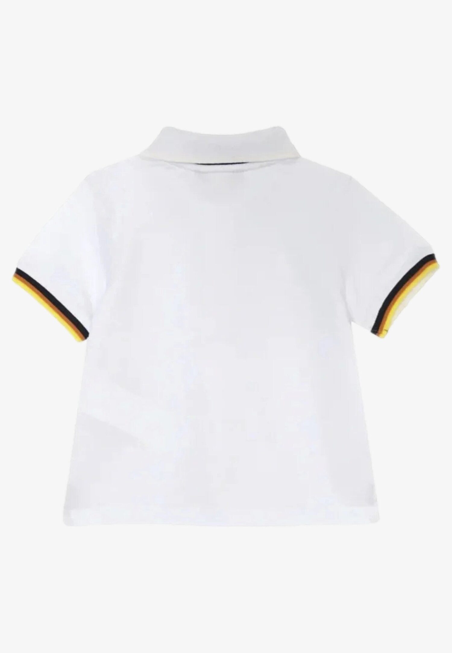 K-Way Polo Bianca Bambino Kids Junior Manica Corta Estiva | CammarataMode