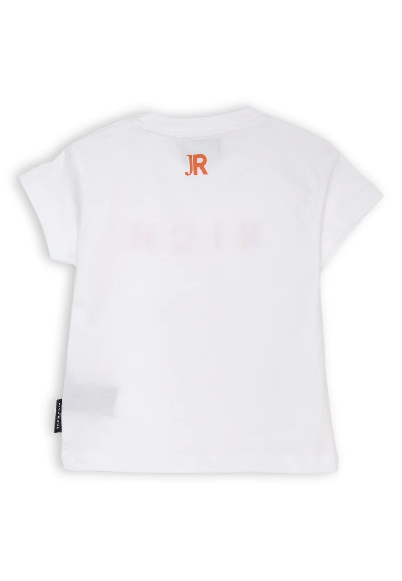 John Richmond White and Orange Cotton Baby Set - ORANGE | CammarataMode