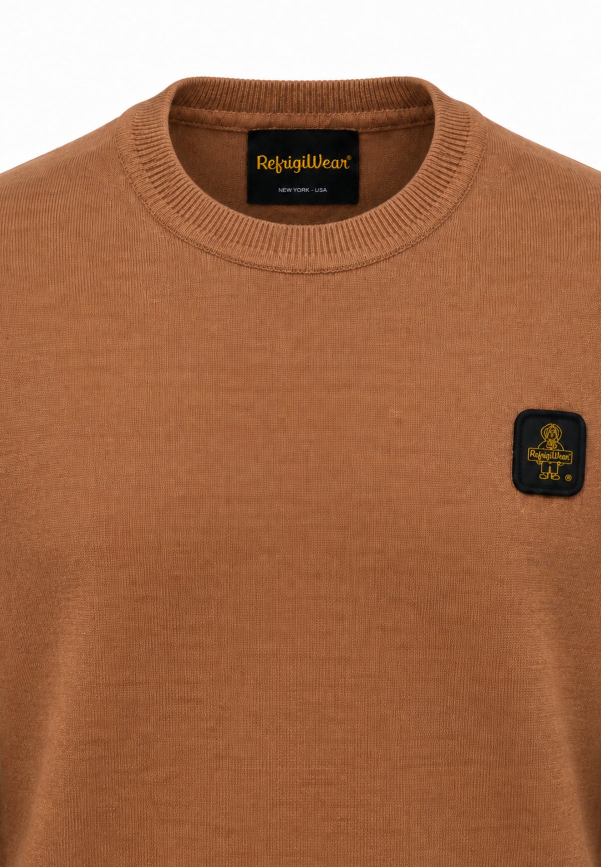 REFRIGIWEAR MAGLIA GIROCOLLO SLIM FIT CON LOGO PATCH Bambini e ragazzi R2101MW26_