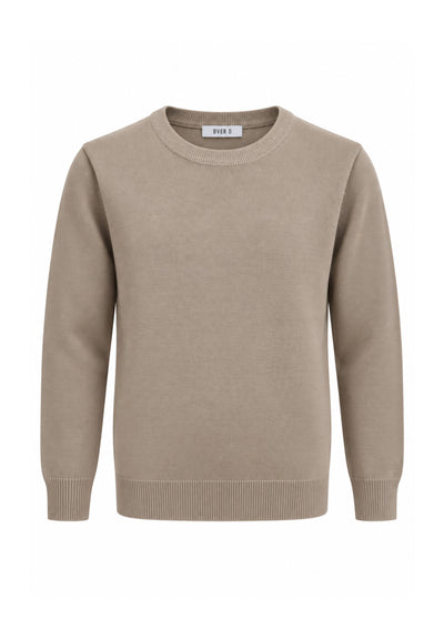 OVERD MAGLIONE BEIGE IN LANA RASATA Bambini e ragazzi OK105SMG.BEIGE_