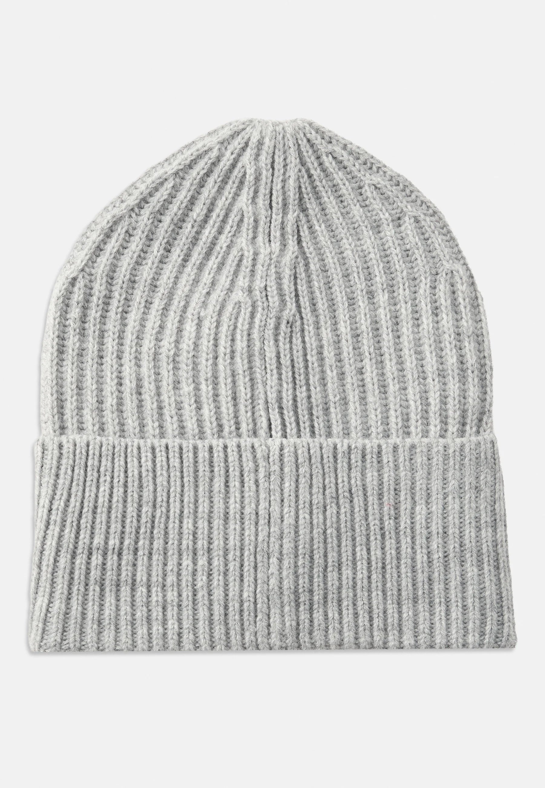 CALVIN KLEIN CAPPELLO GRIGIO IN LANA CON LOGO CK Bambini e ragazzi IU0IU00440PMT_