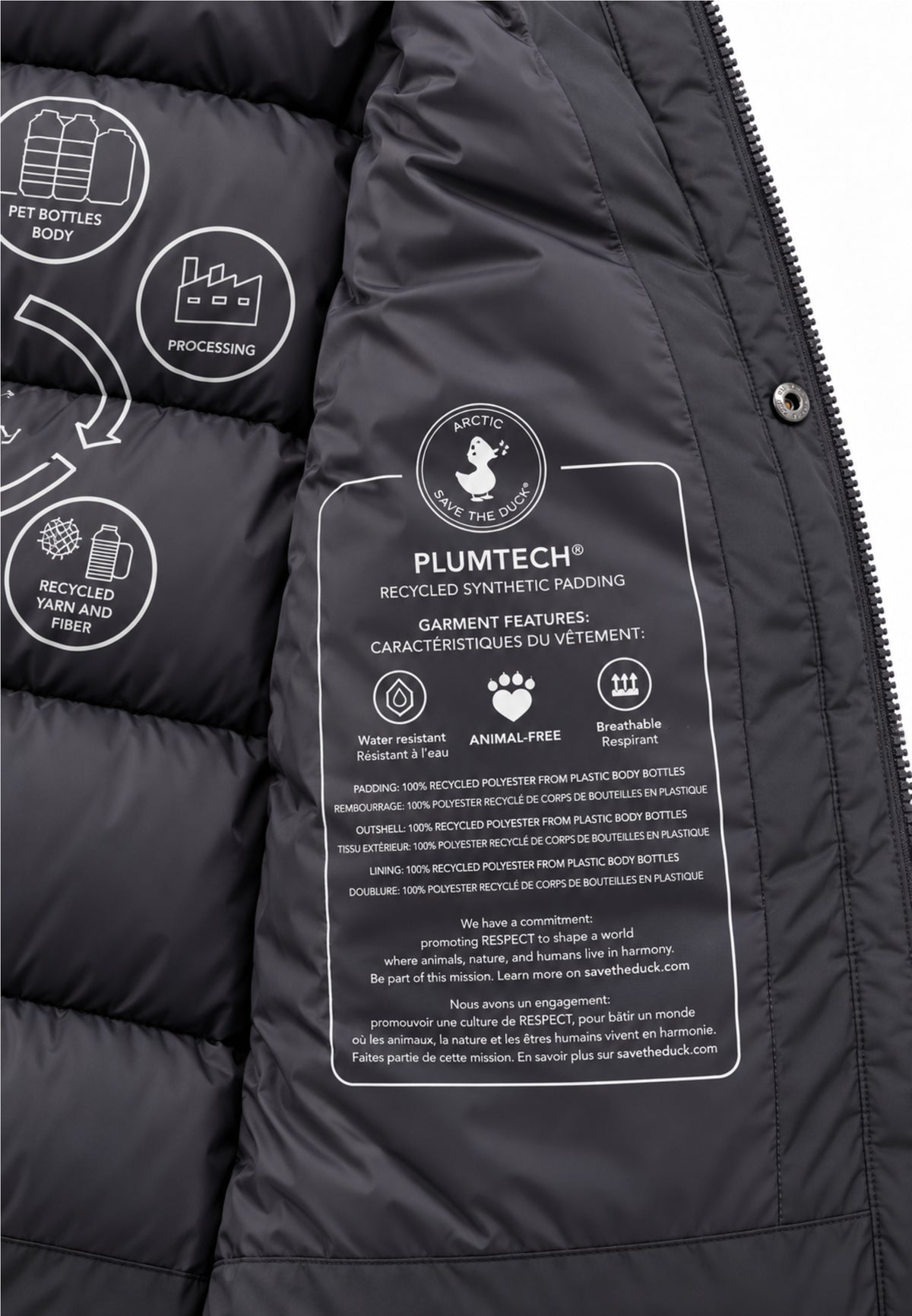 Save the Duck GIUBBOTTO GRIGIO INVERNALE CON CAPPUCCIO Bambini e ragazzi 03-P31888B.GRIG_