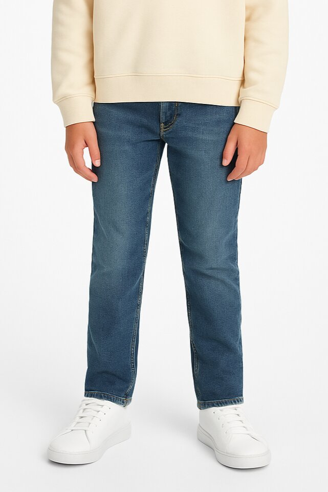 Calvin Klein Jeans Blu Denim Bamino In Cotone Vita Regolabile Sportivo AI25