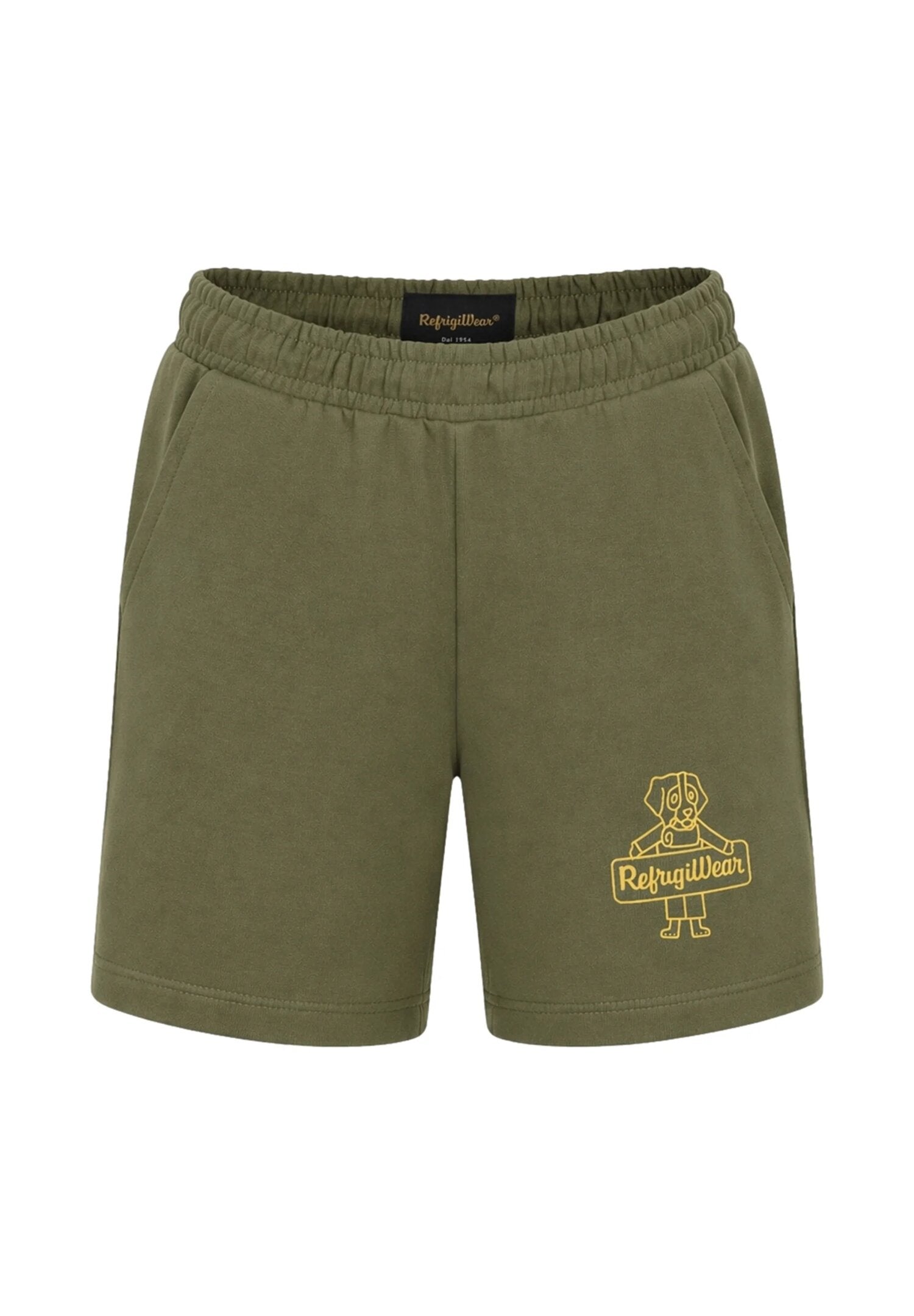 Refrigiwear Completo Giallo Mostarda e Bermuda Verde Bambino R1591DS26_
