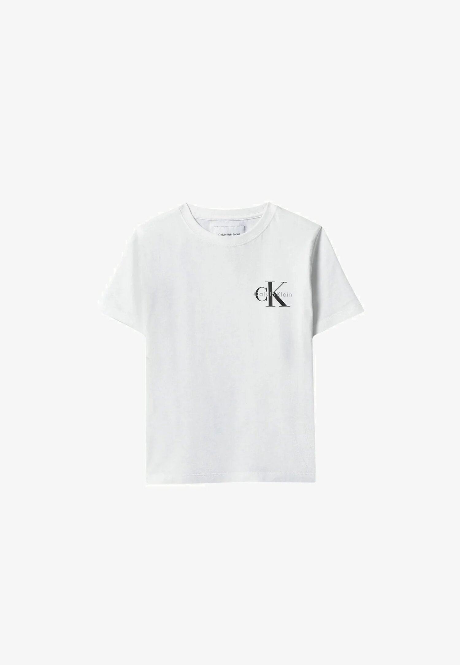 Calvin Klein Tshirt Bianca Logo Piccolo Bambino Bambino LV1CKSJA32YAF_