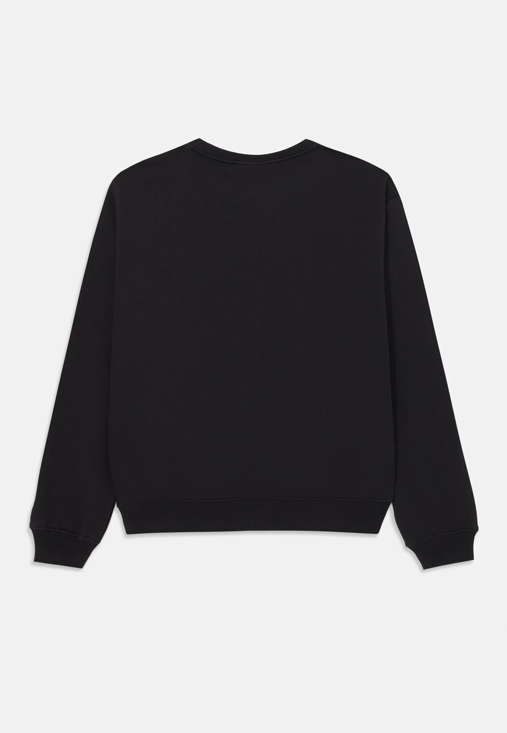 Calvin Klein Felpa Nero Bambino In Cotone Girocollo Sportivo AI25