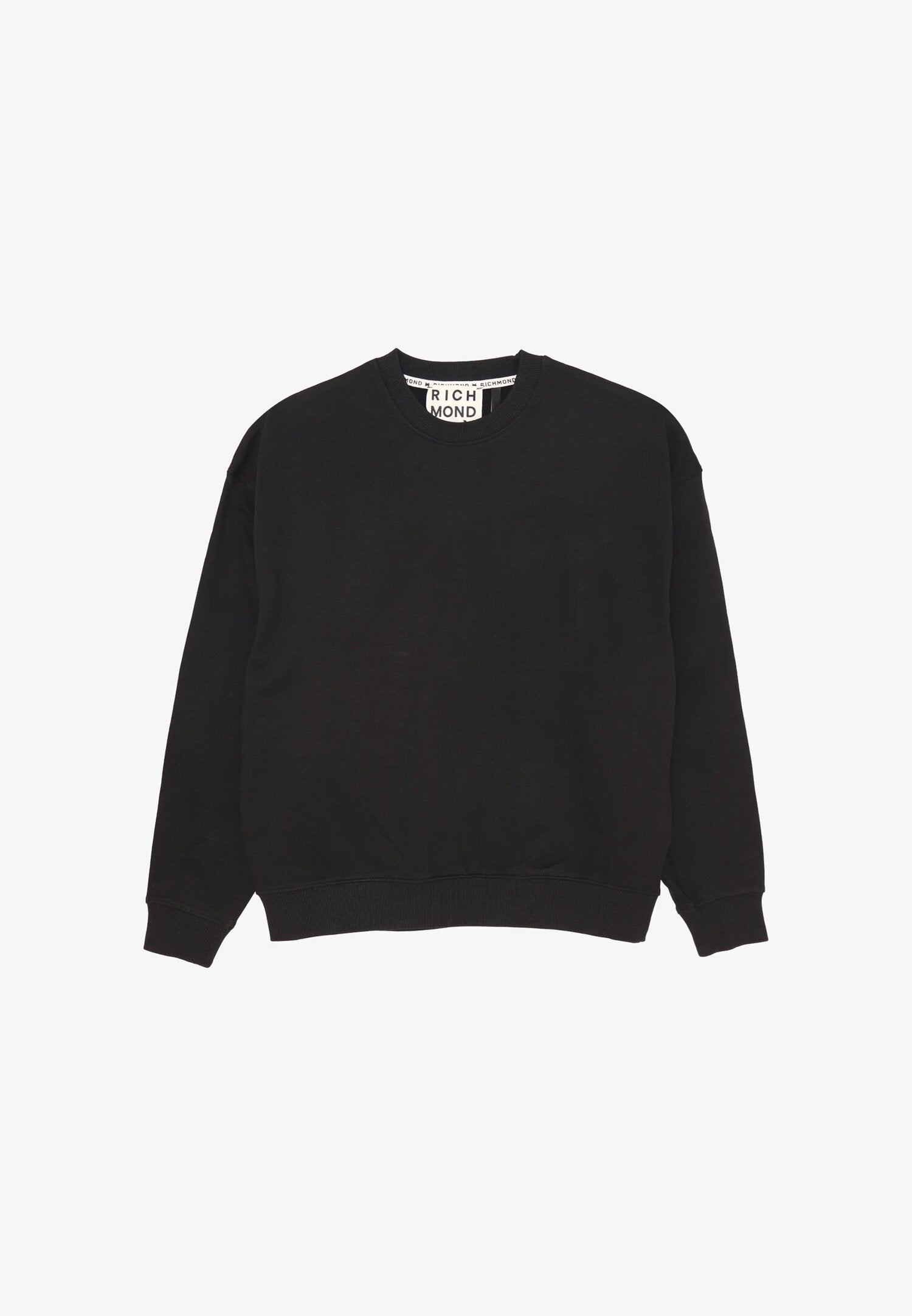 John Richmond Felpa Uomo Nemes Nera – Cotone 100%