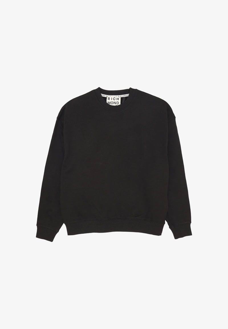 John Richmond Felpa Uomo Nemes Nera – Cotone 100% - NERO | CammarataMode