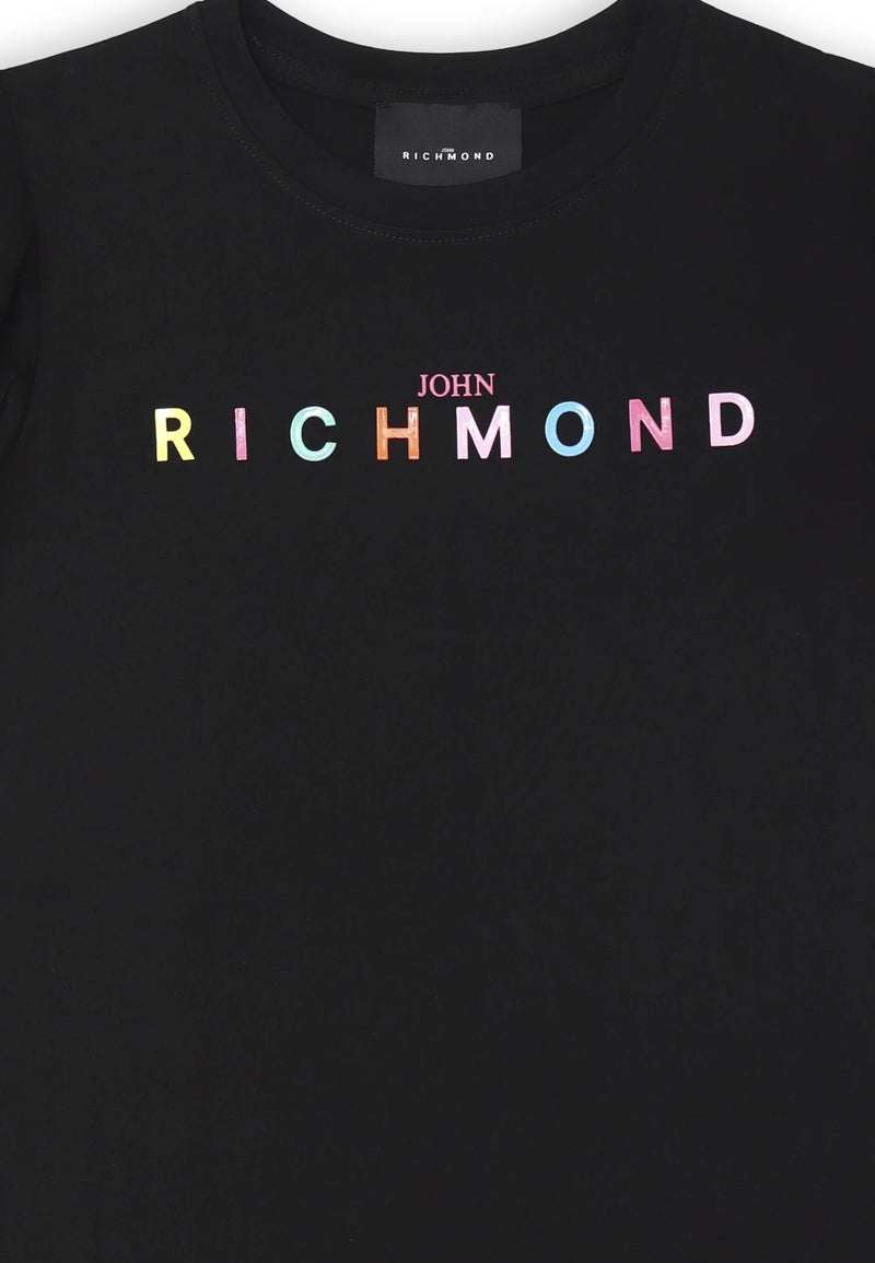 John Richmond abito nero bambina con maniche volant - NERO | CammarataMode