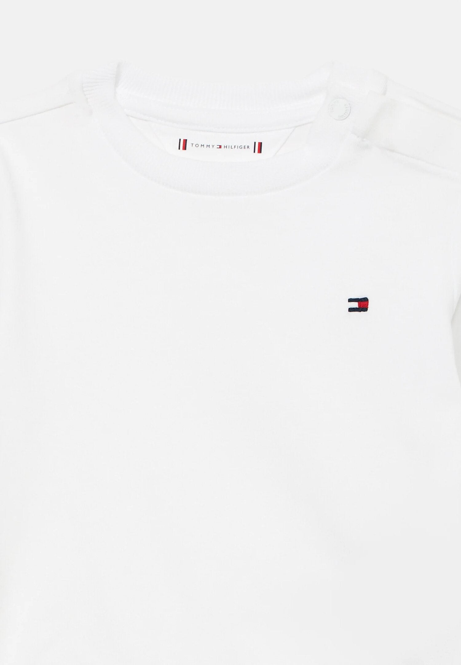 Tommy Hilfiger Set Salopette Bambino In Cotone Maniche Lunghe Passeggio PE26