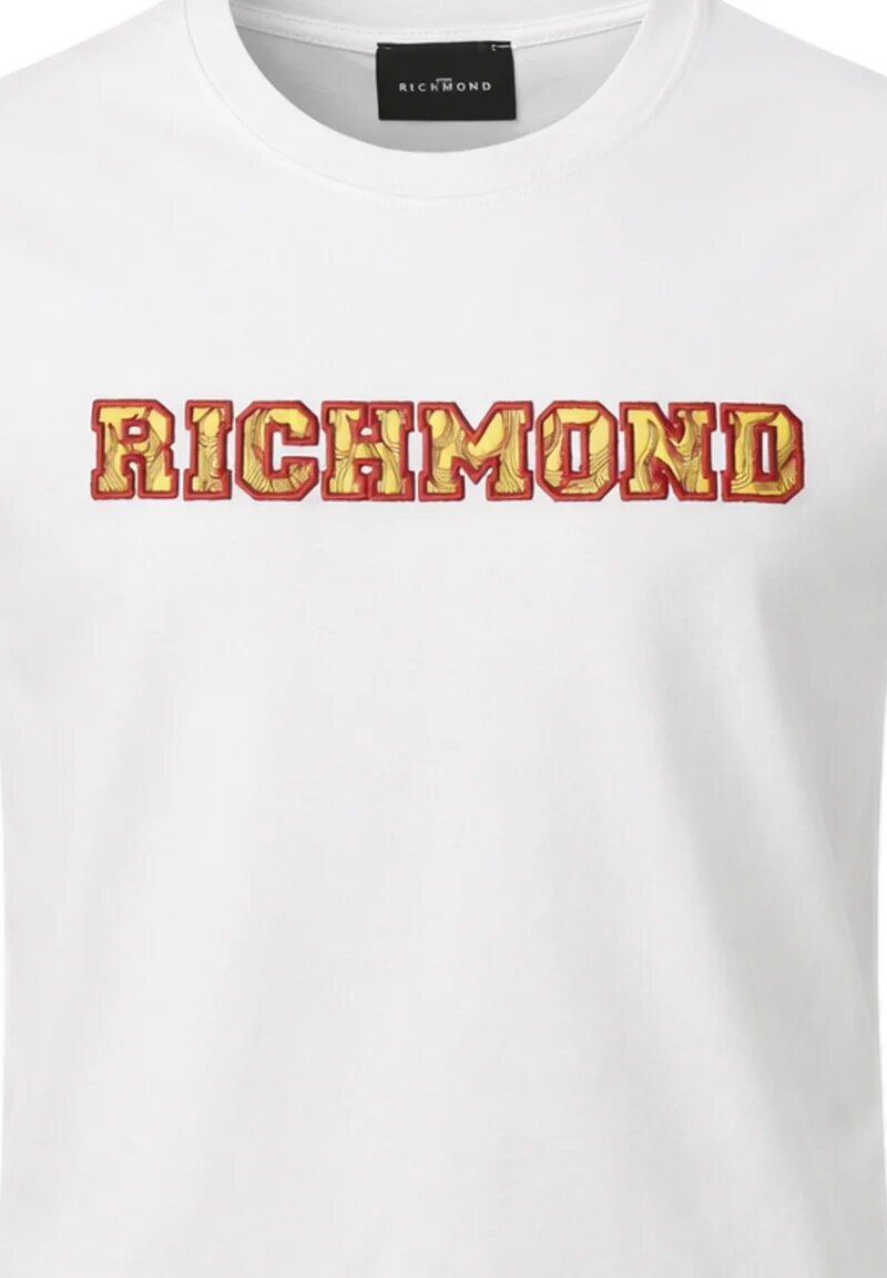 John Richmond t Shirt Bianca Con Logo Fiammeggiante Bambino RBP26114TS_