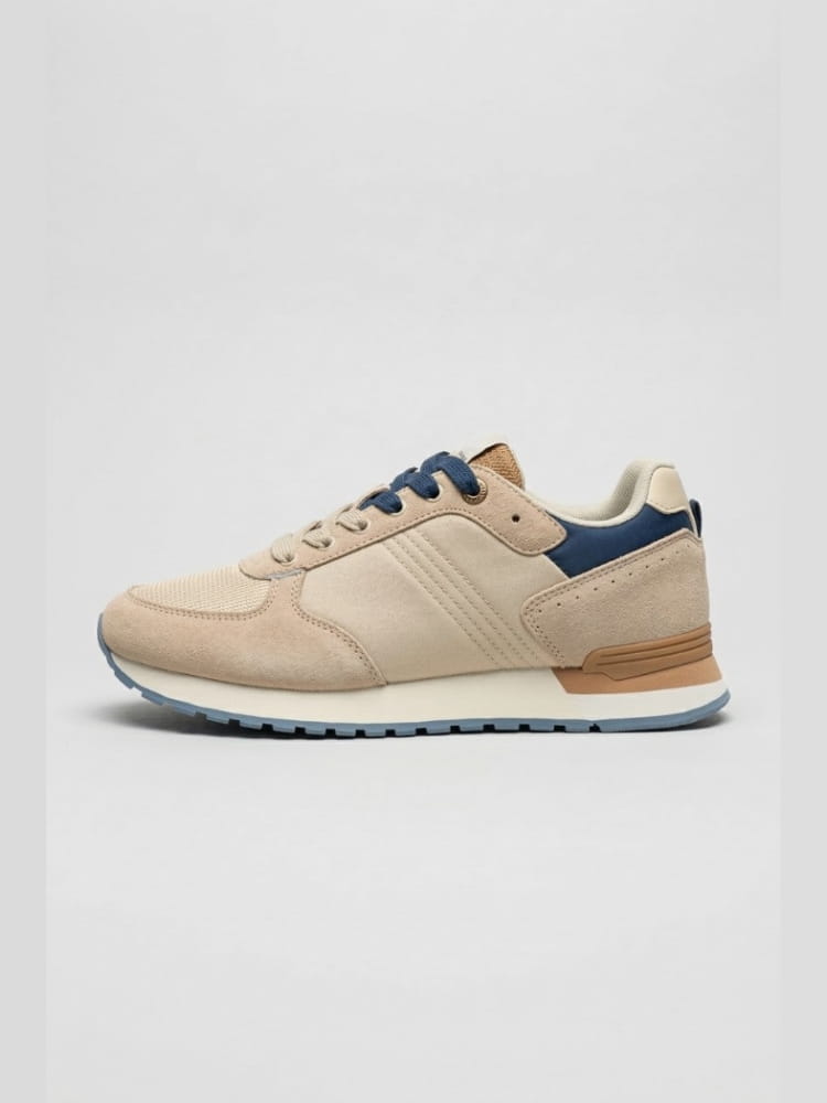 Colmar scarpe beige uomo logo sul lato