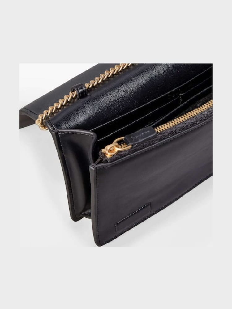 Calvin Klein borsa portafoglio nero donna con logo Misure: 4 x 22 x 14 cm